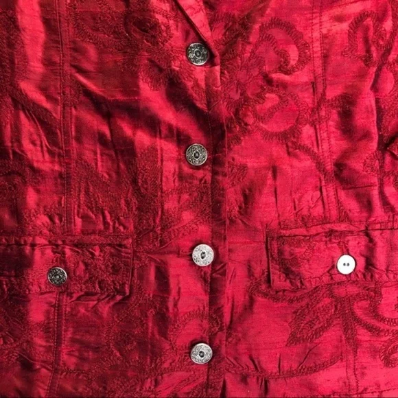 Chico’s Jacket Red Jacket NWT Chico’s Size…